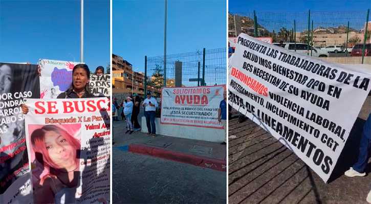 Madre de Yeimi Alondra se manifestó en visita de Claudia Sheinbaum a CSL; hubo demandas diversas