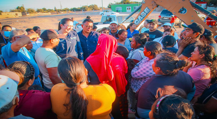 Arrancó obra de ampliación de la red de agua potable en la colonia Guerrero, en Vizcaíno