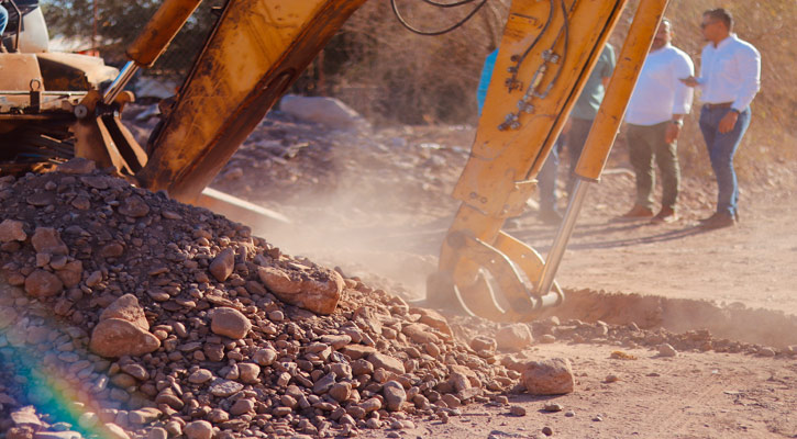 Inician obra de introducción de red de agua potable en la colonia La Rivera, en Loreto