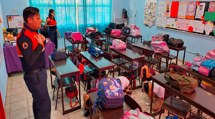 Implementa Protección Civil pláticas preventivas de sismos en escuelas de Los Cabos