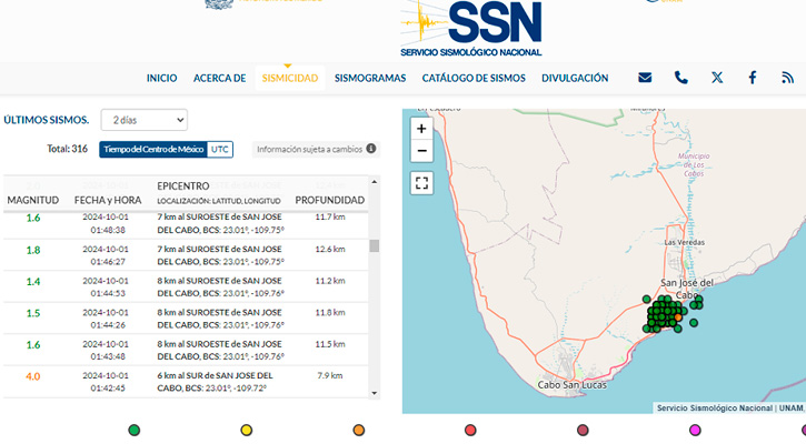 Alrededor de 100 sismos se registraron en SJC este día; van alrededor de 3 mil desde que se presenta el enjambre sísmico