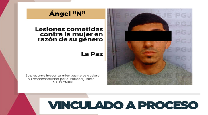 Quedó en prisión preventiva justificada y vinculado a proceso por lesiones en razón de género en La Paz