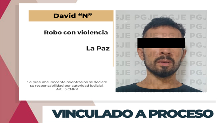 Prisión preventiva a sujeto por robo con violencia a un Oxxo en La Paz