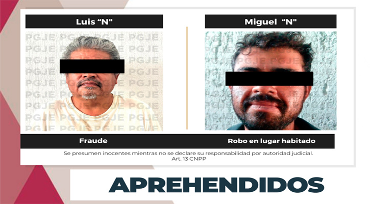 Aprehendidos por los delitos de fraude y robo