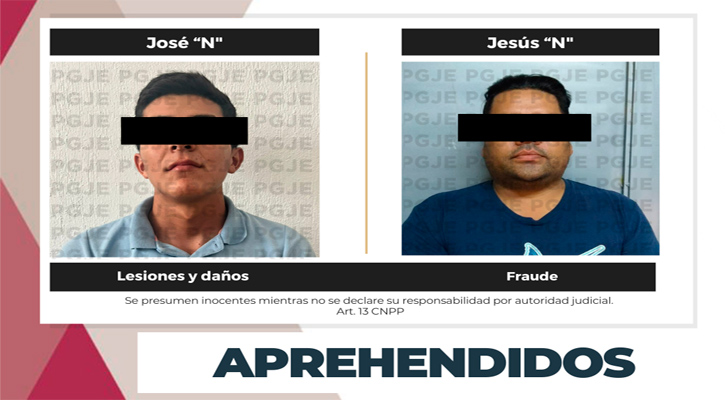 Detienen a 2 hombres en La Paz y CSL por diversos delitos