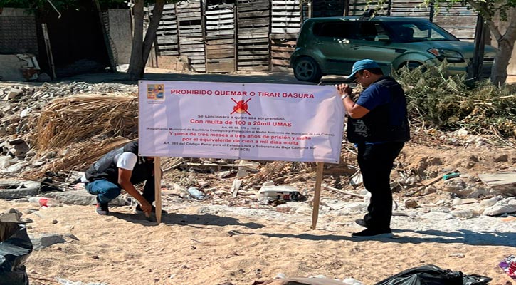 ‘Mano dura’ contra generadores de basureros clandestinos en Los Cabos