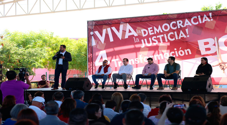 Externa Christian Agúndez su respaldo a la reforma judicial; “el país se transforma y reparte la justicia en el pueblo”