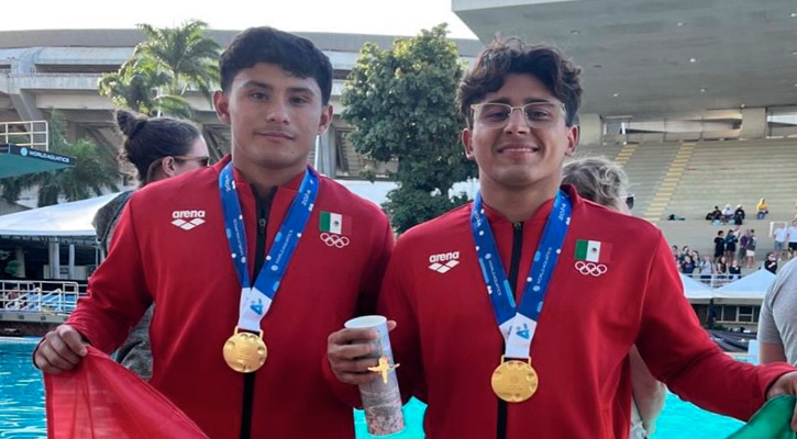 Destacan clavadistas de BCS en el Mundial Junior de Brasil