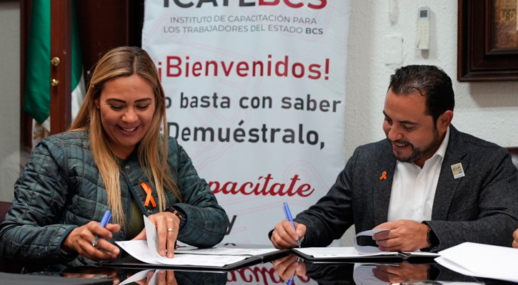 Firma Ayuntamiento de Los Cabos e Icatebcs convenio por la capacitación laboral