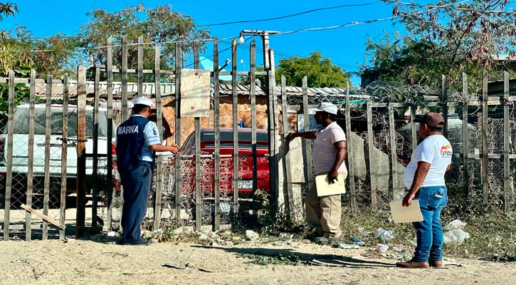 Efectuaron jornada de descacharrización en la colonia El Caribe en CSL