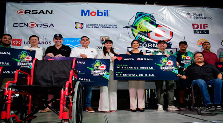 Recibió DIF Los Cabos donación de 20 sillas de ruedas por parte del torneo de pesca Orsan 2024