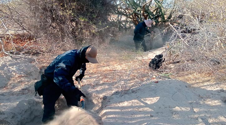 Suman en total 16 las osamentas humanas localizadas rumbo a San Juan de la Costa