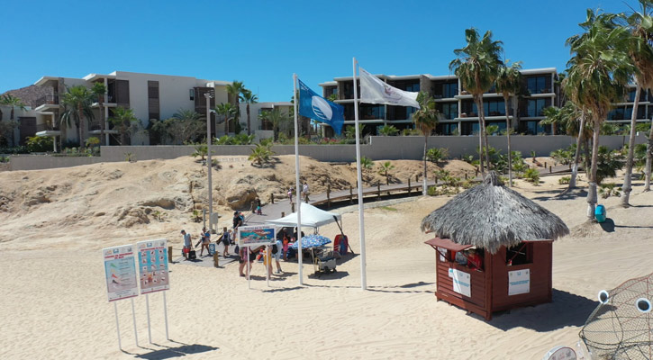 Refrenda gobierno de Los Cabos certificación Blue Flag en playa Chileno