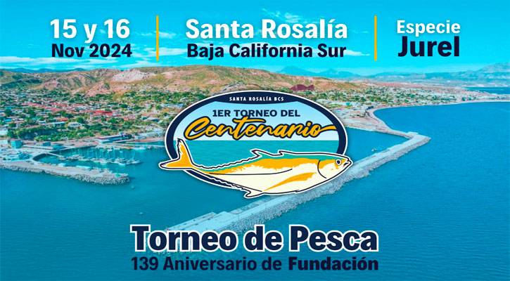 Realizarán el 15 y 16 de noviembre el Torneo de Pesca de Jurel en Santa Rosalía