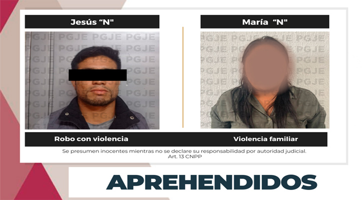 Detienen a 2 personas buscadas por robo y violencia familiar en La Paz y SJC