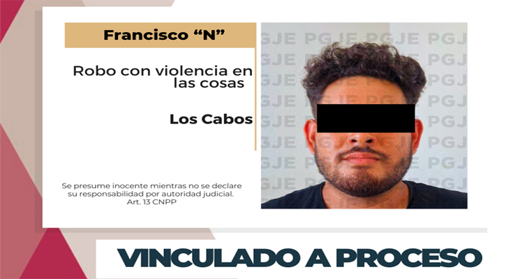 Vinculado a proceso por robo con violencia en SJC