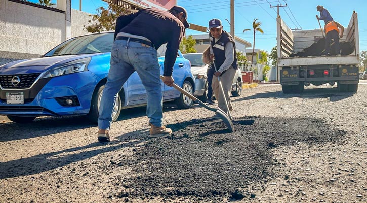 Se han cubierto en La Paz este año más de 2,700 baches