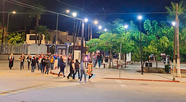 Garantiza Seguridad Pública de Los Cabos bienestar en marchas de peregrinación