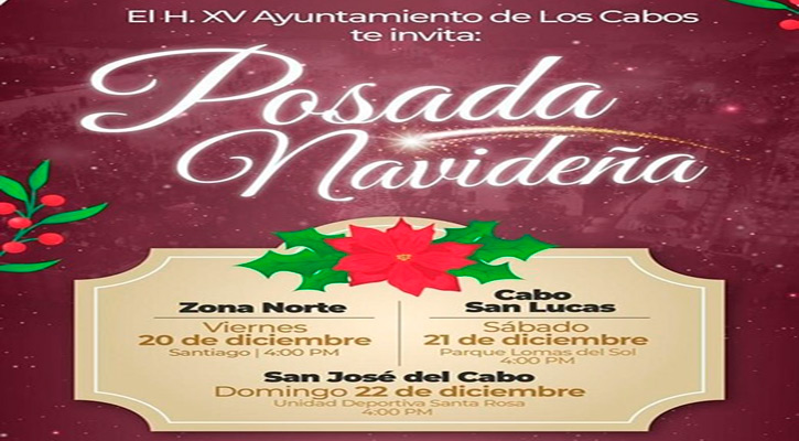 Invita el gobierno de Los Cabos a las Posadas Navideñas