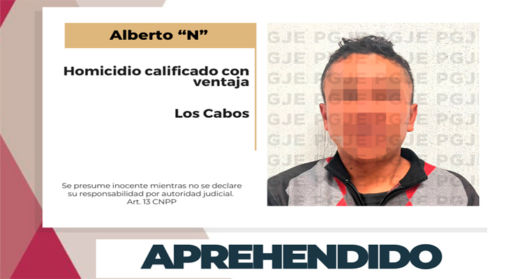 Aprehenden a “El Chilango” por homicidio calificado en SJC