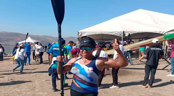 Asisten canoistas de BCS a toma de tiempo rumbo a Panamericanos Jr