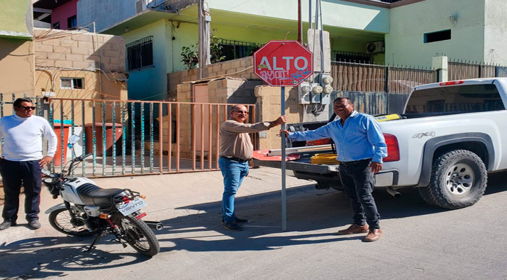 Mejora movilidad y seguridad vial en la colonia 4 de Marzo en CSL