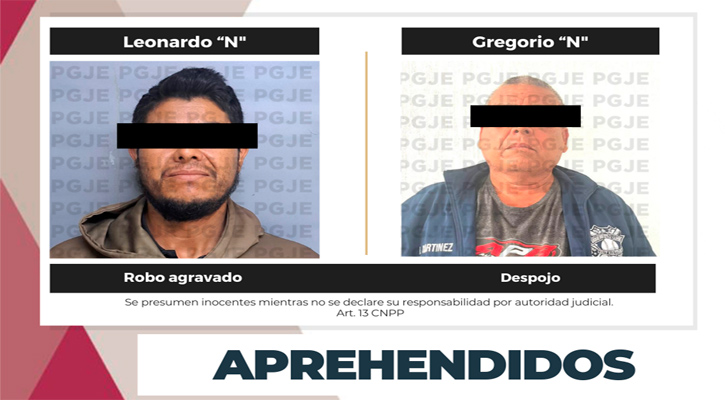 Aprehendidos por despojo en SJC y por robo en La Paz