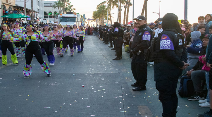 Un lesionado por riña y 5 detenidos por alternar el orden en el quinto día del Carnaval La Paz 2025