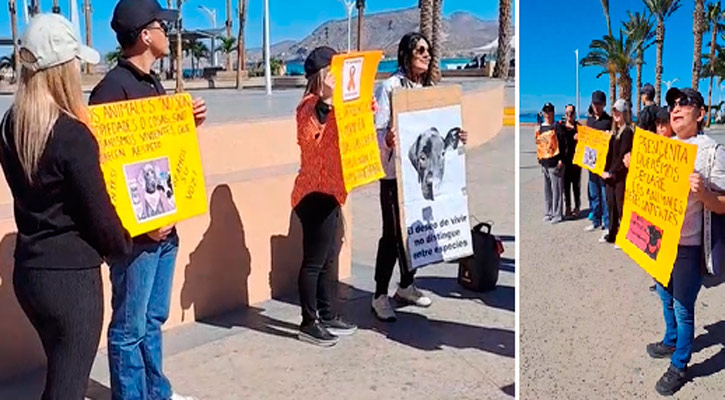 Se manifestaron contra maltrato animal en La Paz; piden conciencia a autoridades y ciudadanos