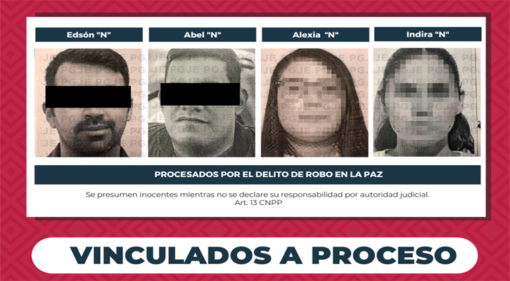 Imputados por robo 4 personas quedan vinculadas a proceso en La Paz