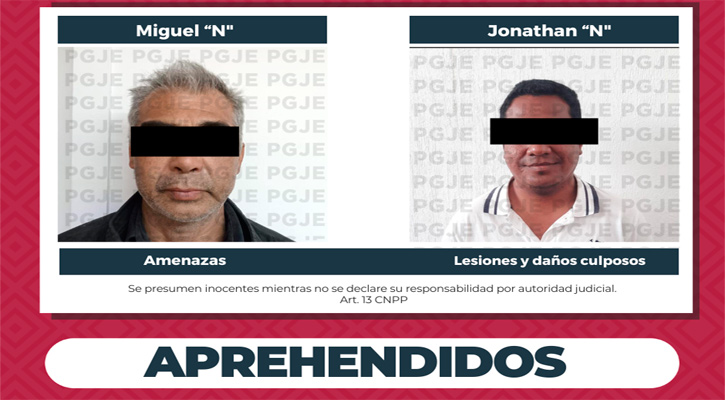 Aprehenden a dos personas en SJC y Santa Rosalía