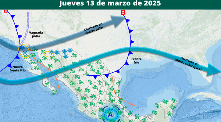 Se espera otro frente frío, lluvias aisladas y viento en regiones de BCS esta semana