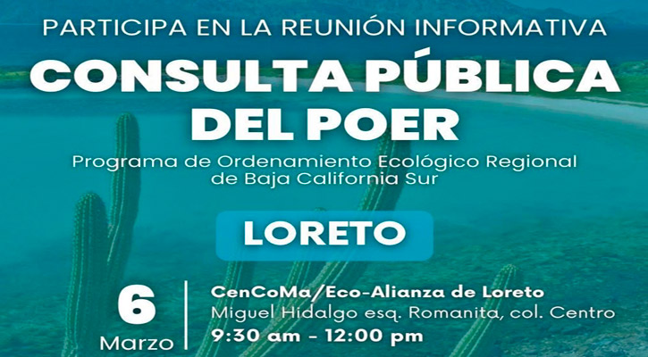 Convocan a participar en consulta para elaborar Programa de Ordenamiento Ecológico Regional en Loreto