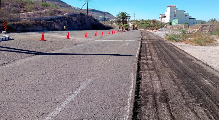 Inician los trabajos de rehabilitación en la carretera La Paz a Pichilingue