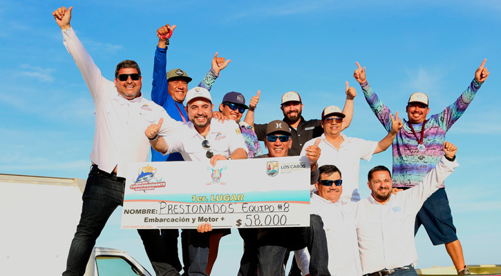 “Presionados” ganó la primera edición del torneo de pesca deportiva Copa Presidente 2025 en Los Cabos