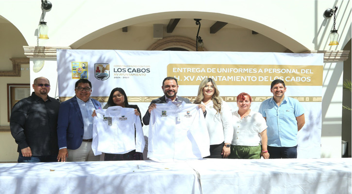 Entregarán más uniformes nuevos a trabajadores del Ayuntamiento de Los Cabos a finales de marzo