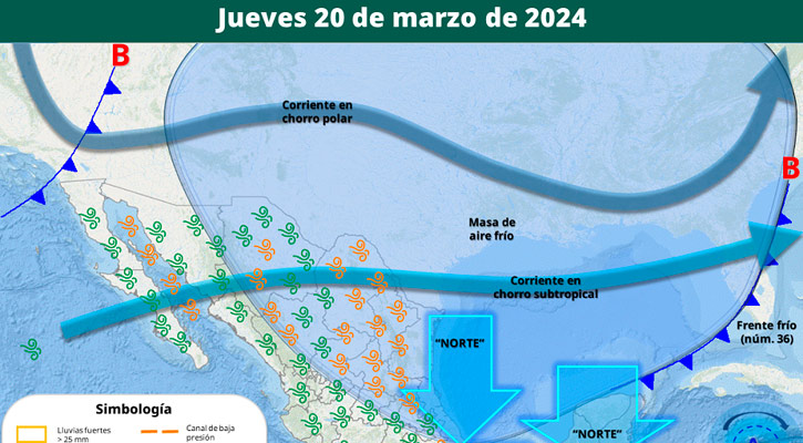 Clima estable se espera esta semana en BCS pese a llegada de frente frío